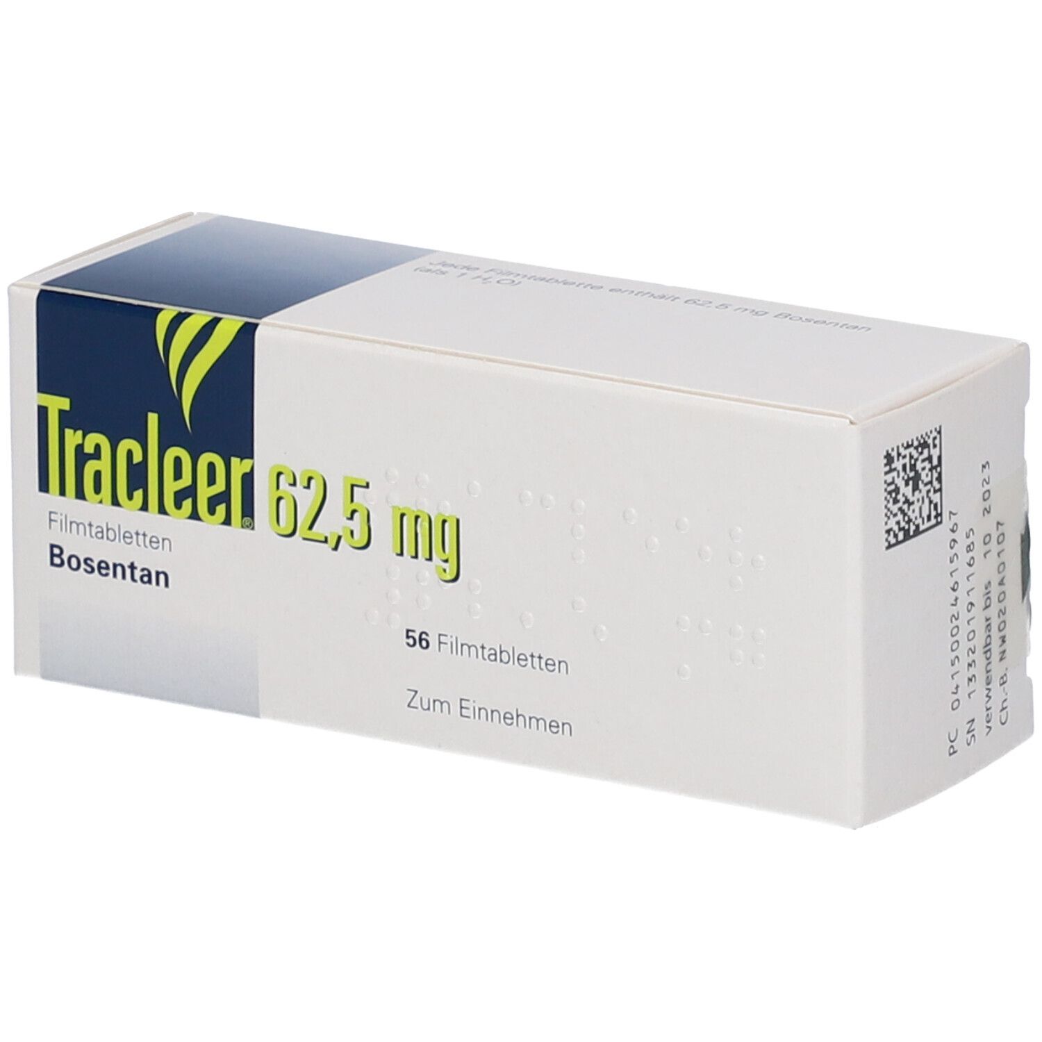 TRACLEER cpr pell 62.5 mg 56 pce