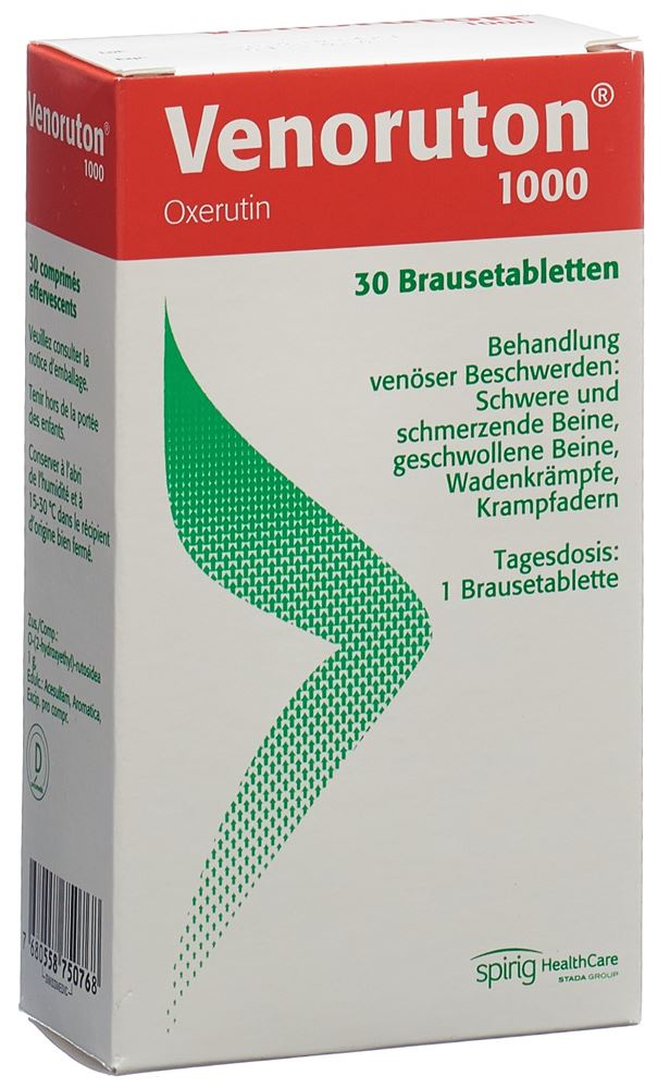 VENORUTON cpr eff 1000 mg bte 30 pce