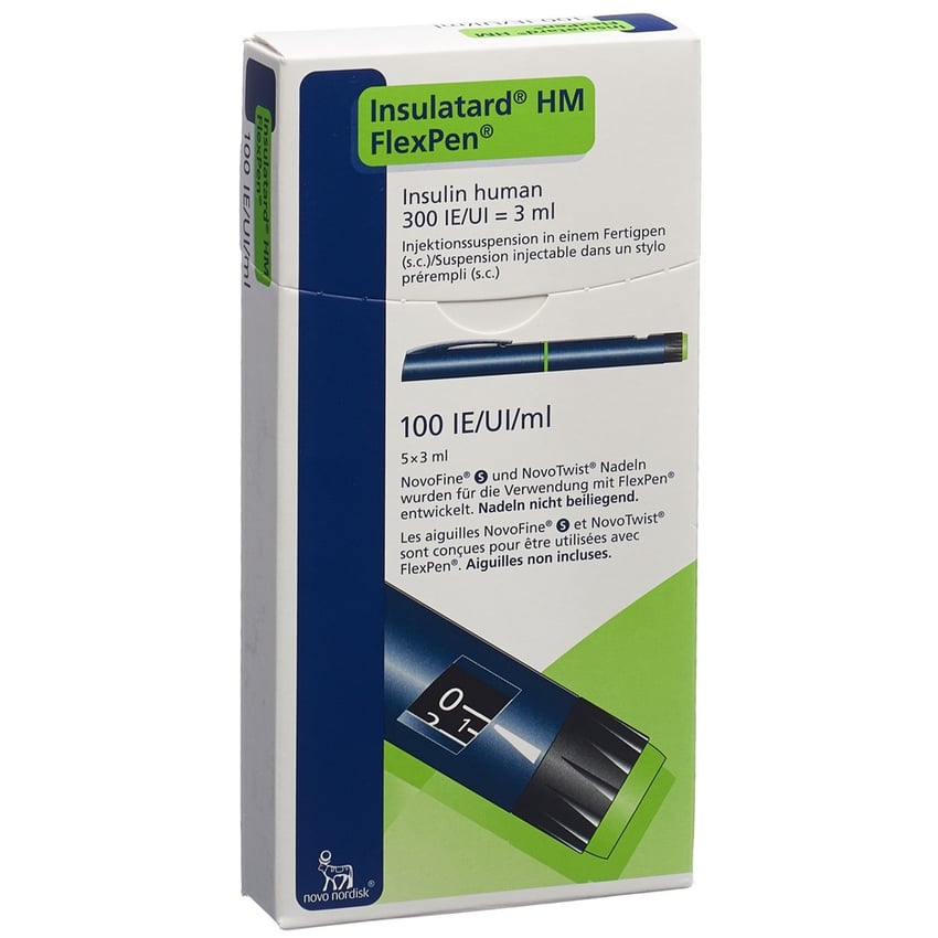INSULINE Insulatard HM FlexPen stylo prér 5 x 3 ml
