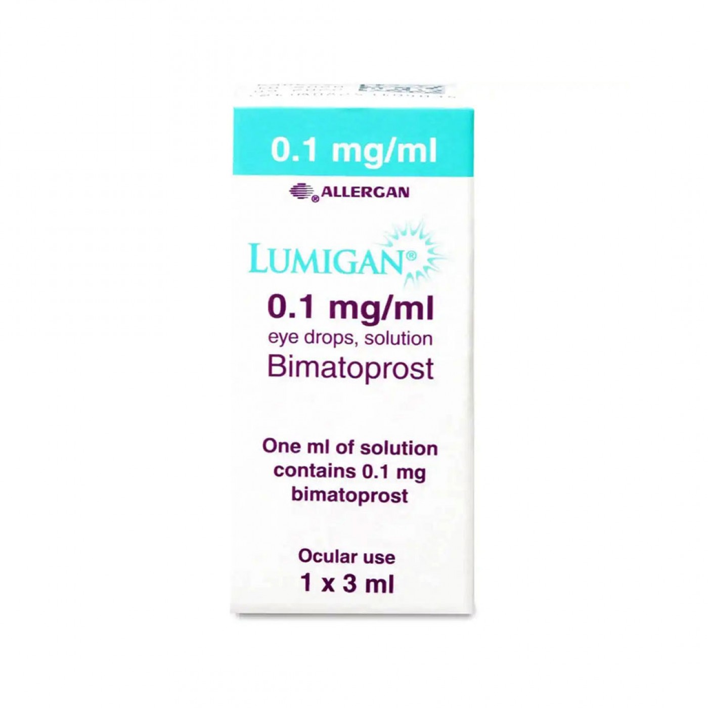 LUMIGAN gtt opht 0.1 mg/ml 3 fl 3 ml