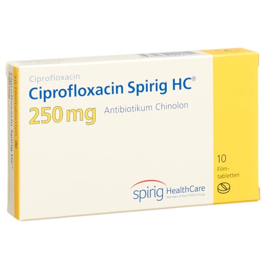 CIPROFLOXACINE Spirig HC cpr pell 250 mg 20 pce