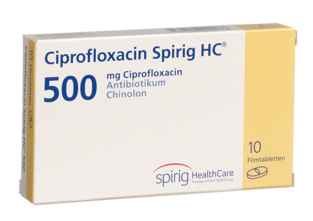 Ciprofloxacin Spirig HC 500, Filmtabletten