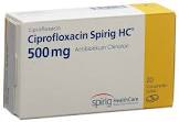 CIPROFLOXACINE Spirig HC cpr pell 500 mg 20 pce