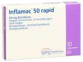 INFLAMAC rapide cpr pell 50 mg 10 pce
