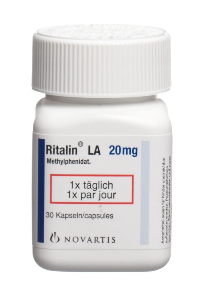 RITALINE LA caps 20 mg bte 100 pce