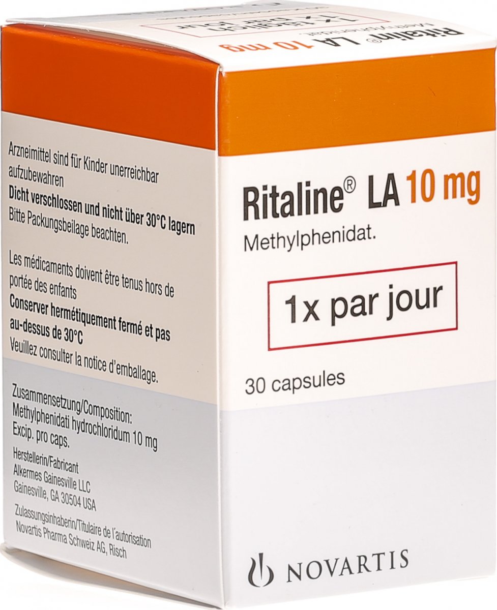 RITALINE LA caps 10 mg bte 100 pce