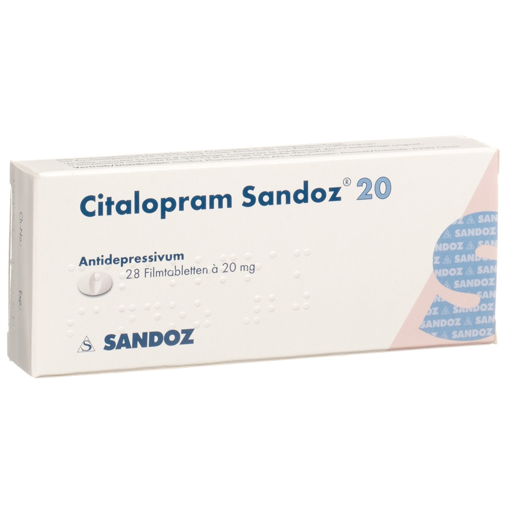 CITALOPRAM Sandoz cpr pell 20 mg 28 pce