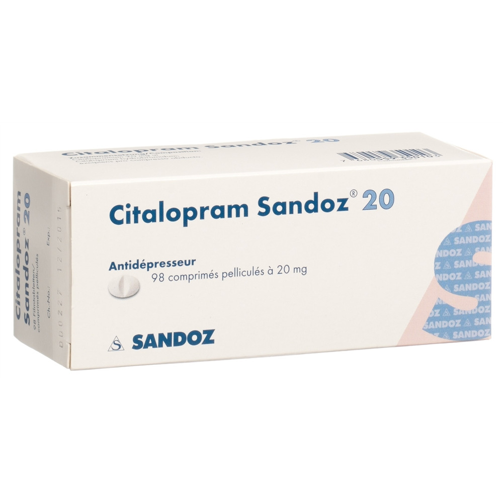 Citalopram Sandoz 20, Filmtabletten