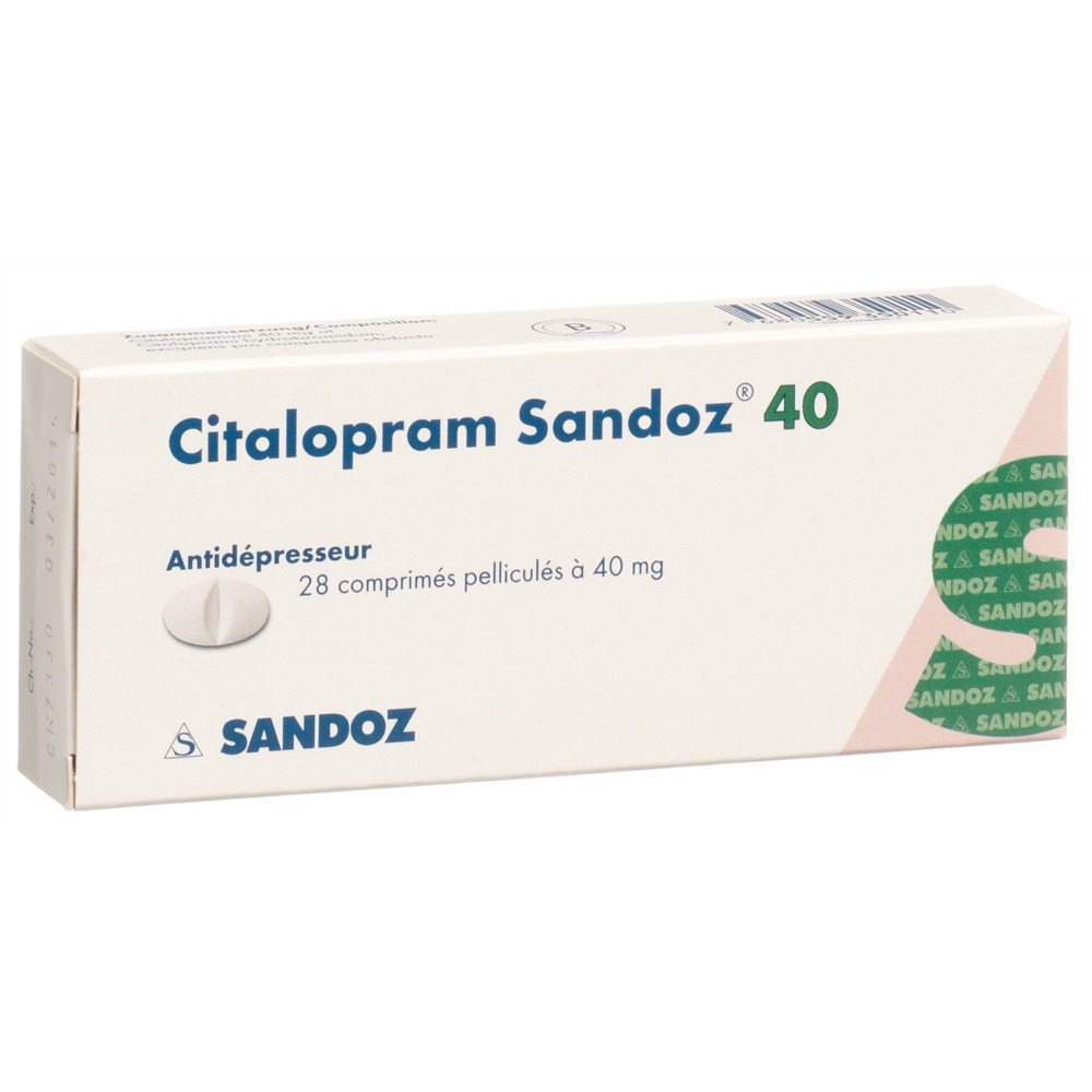 Citalopram Sandoz 40, Filmtabletten