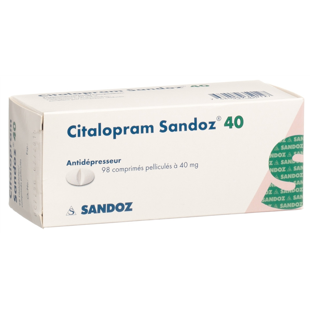 CITALOPRAM Sandoz cpr pell 40 mg 98 pce