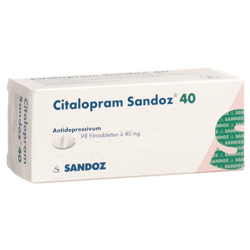 CITALOPRAM Sandoz cpr pell 40 mg 98 pce
