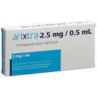 ARIXTRA sol inj 2.5 mg/0.5ml 2 ser pré 0.5 ml