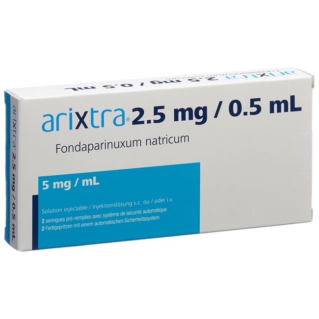 ARIXTRA sol inj 2.5 mg/0.5ml 2 ser pré 0.5 ml
