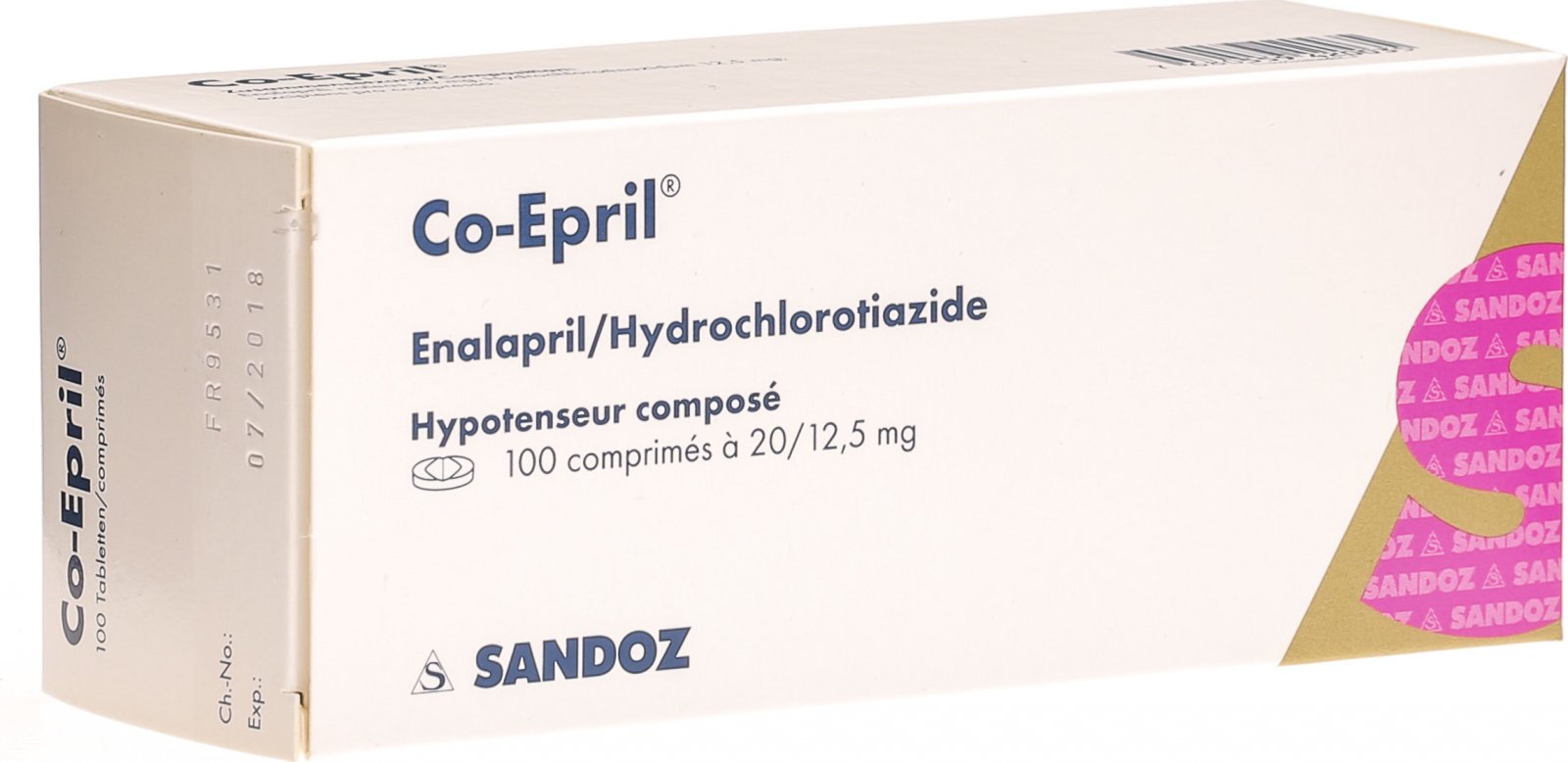 CO-EPRIL cpr 20/12.5 mg 100 pce