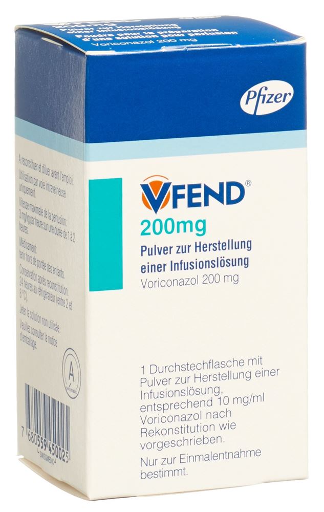 VFEND subst sèche 200 mg amp