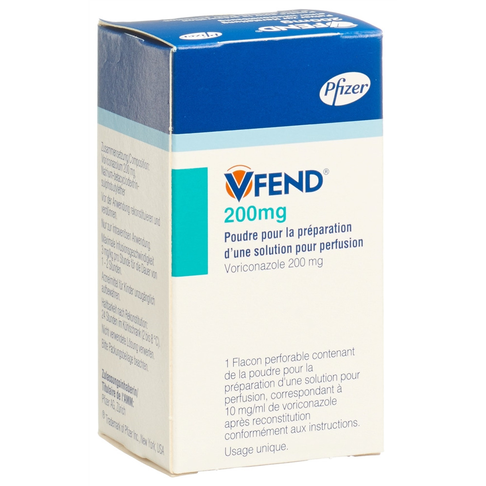 VFEND subst sèche 200 mg amp
