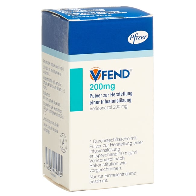 VFEND subst sèche 200 mg amp