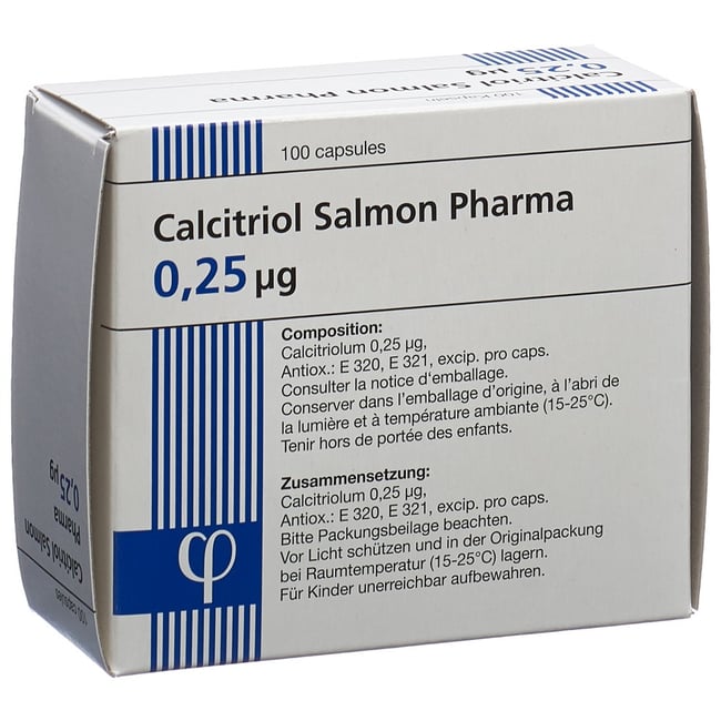 CALCITRIOL Salmon Pharma caps 0.25 mcg 100 pce