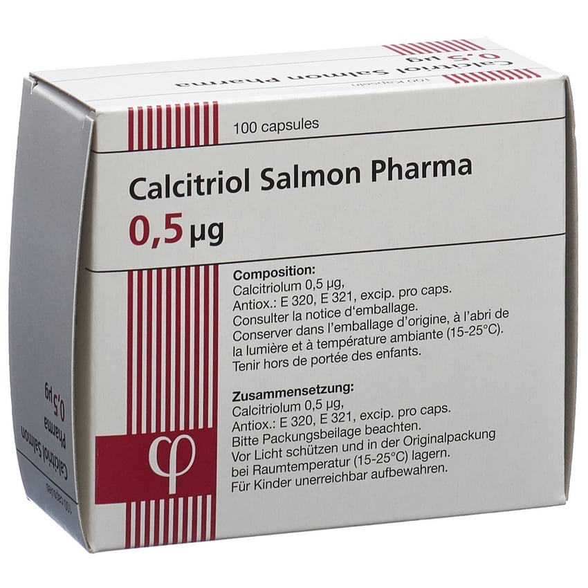 Calcitriol Salmon Pharma 0,5 ug, Kapseln