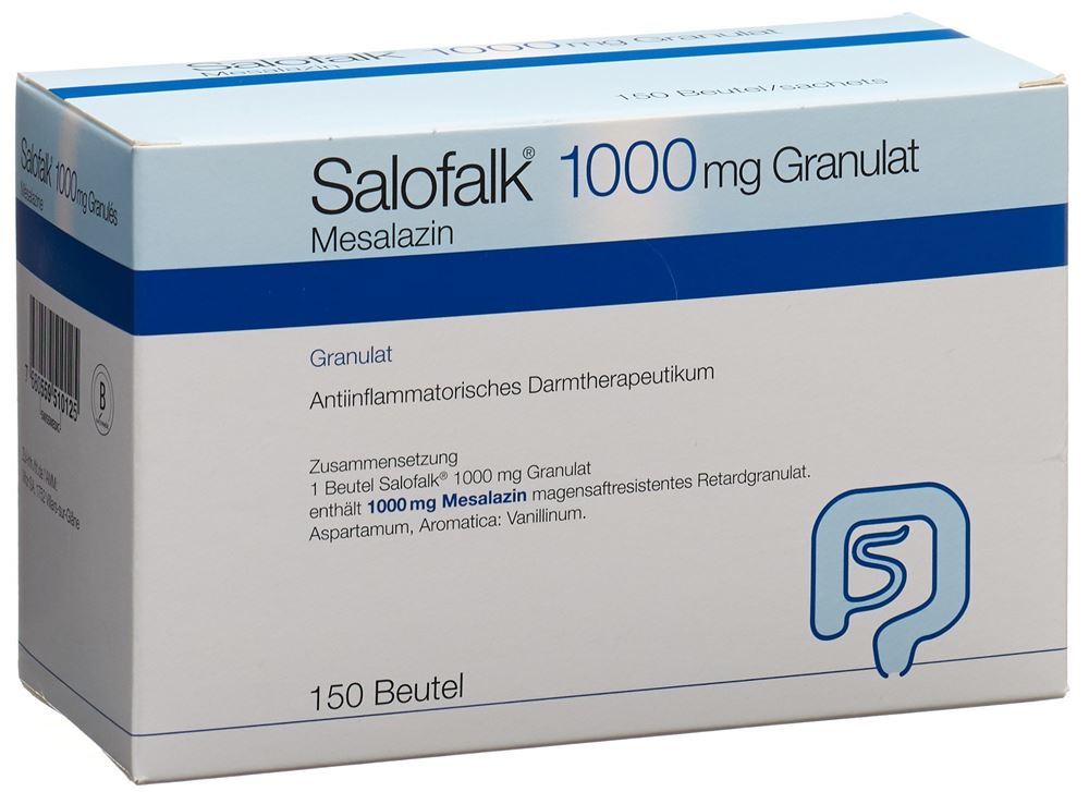 SALOFALK gran 1000 mg sach 150 pce