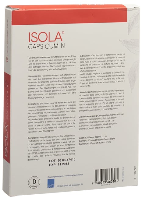 ISOLA Capsicum N empl 10 pce