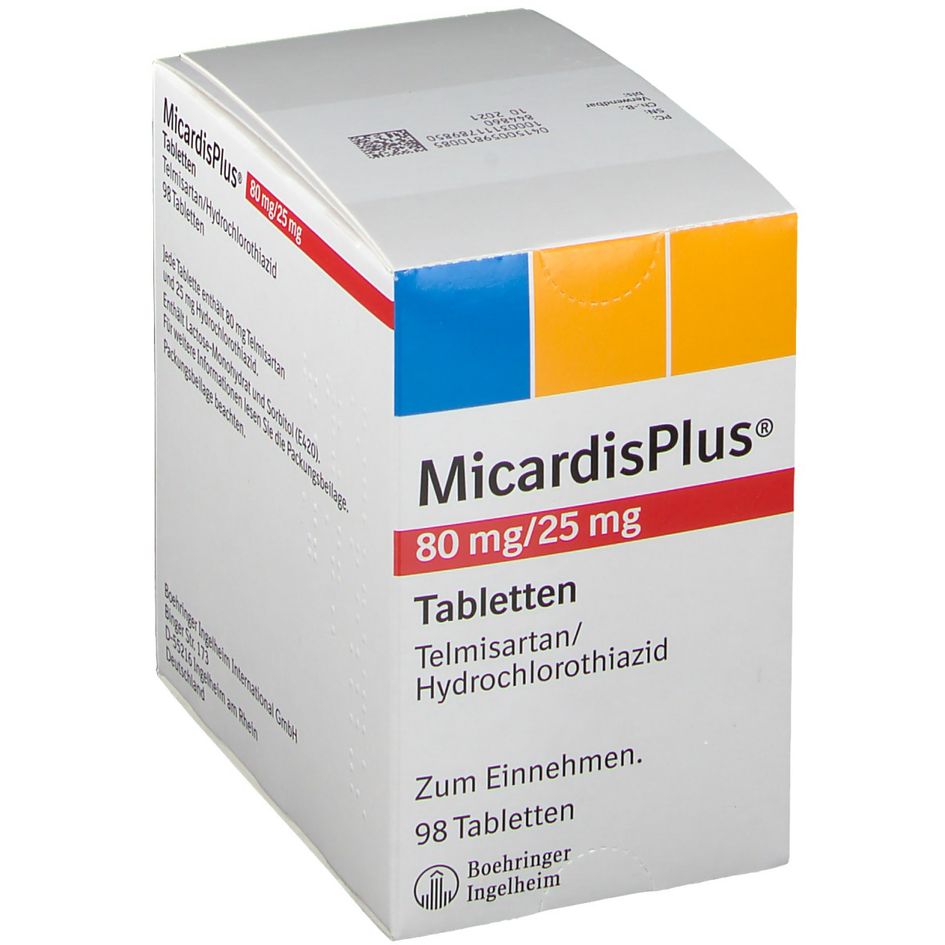 MICARDIS PLUS cpr 80/25 mg 98 pce
