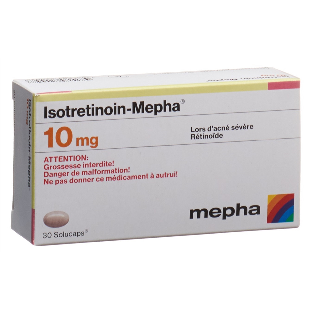 ISOTRETINOIN Mepha caps moll 10 mg 30 pce