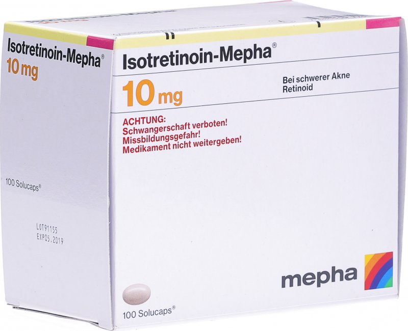 ISOTRETINOIN Mepha caps moll 10 mg 100 pce