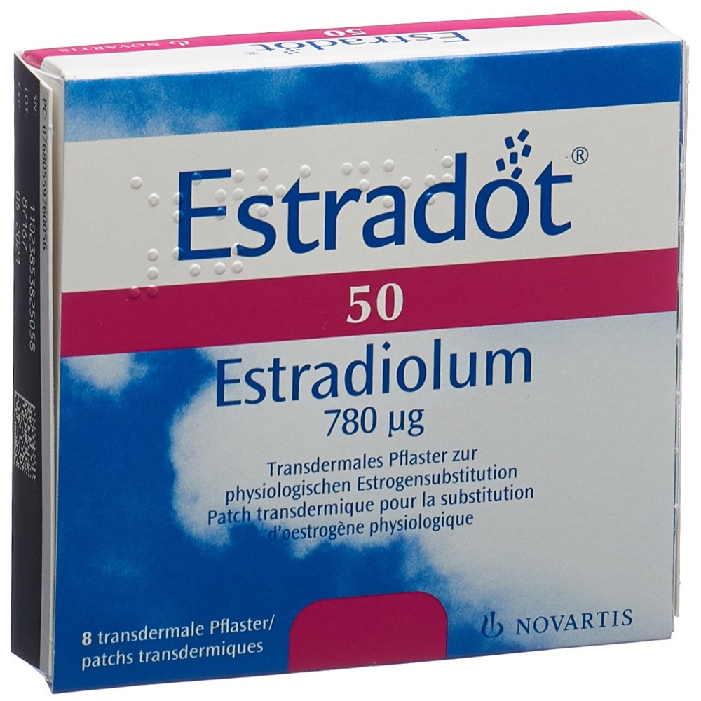 ESTRADOT patch mat 50 mcg/24h 8 pce