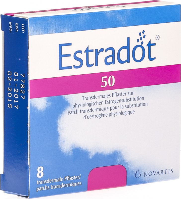 ESTRADOT patch mat 50 mcg/24h 8 pce