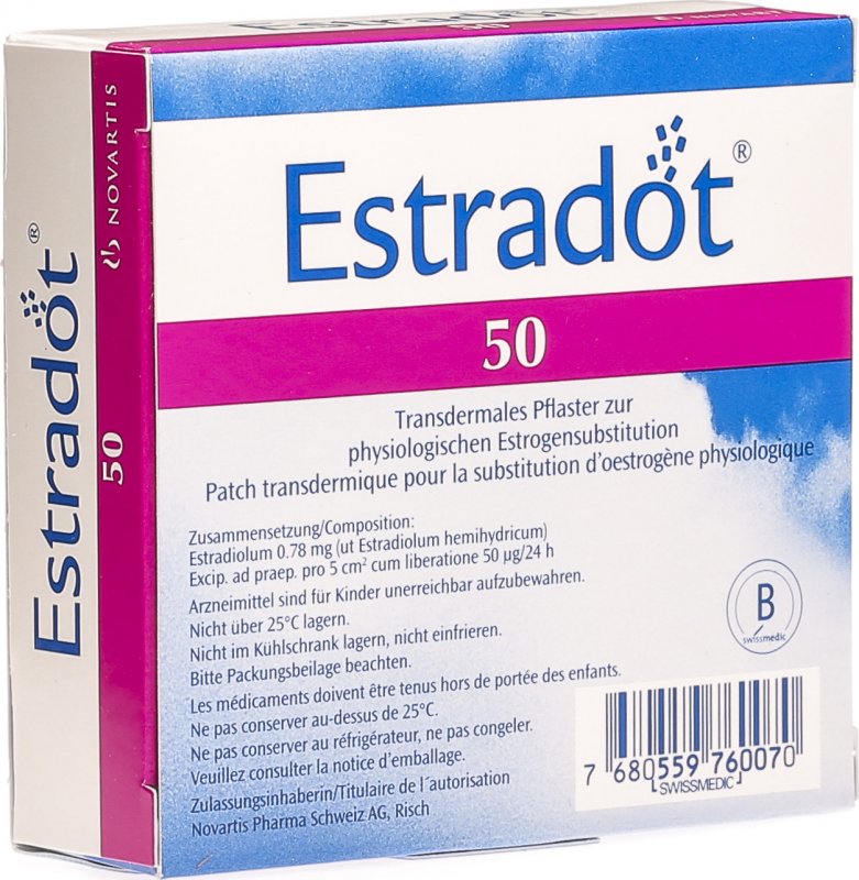 ESTRADOT patch mat 50 mcg/24h 24 pce
