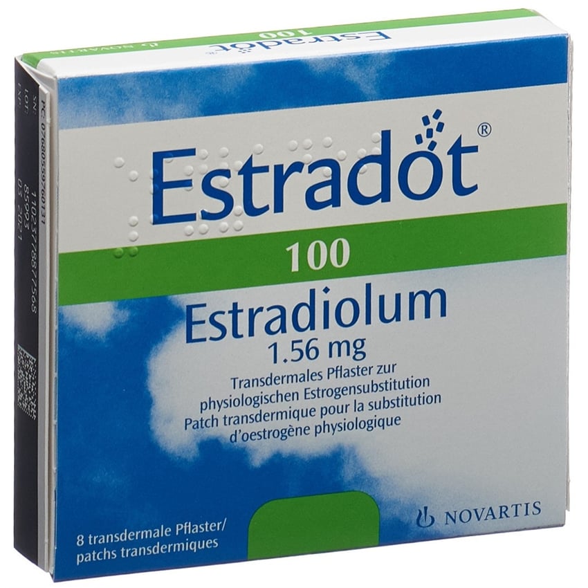 ESTRADOT patch mat 100 mcg/24h 8 pce