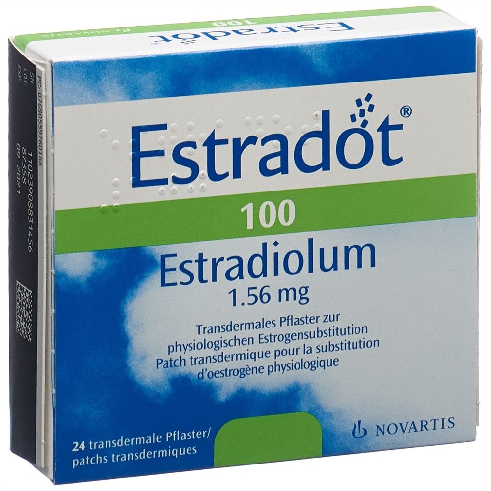 ESTRADOT patch mat 100 mcg/24h 24 pce