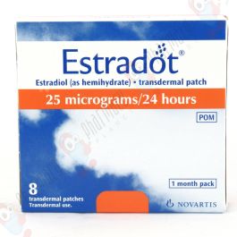 ESTRADOT patch mat 25 mcg/24h 8 pce