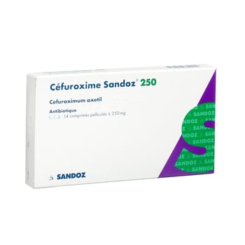 CEFUROXIM Sandoz 250mg cpr pellic 250 mg 10x14 pce