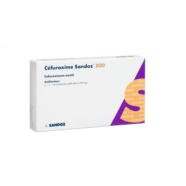 CEFUROXIM Sandoz 500mg cpr pellic 500 mg 10x14 pce