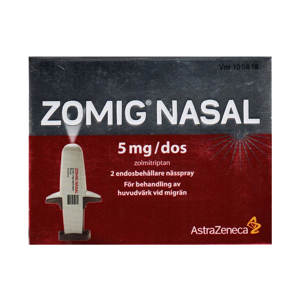ZOMIG nasal spray nasal 5 mg monodos 2 pce