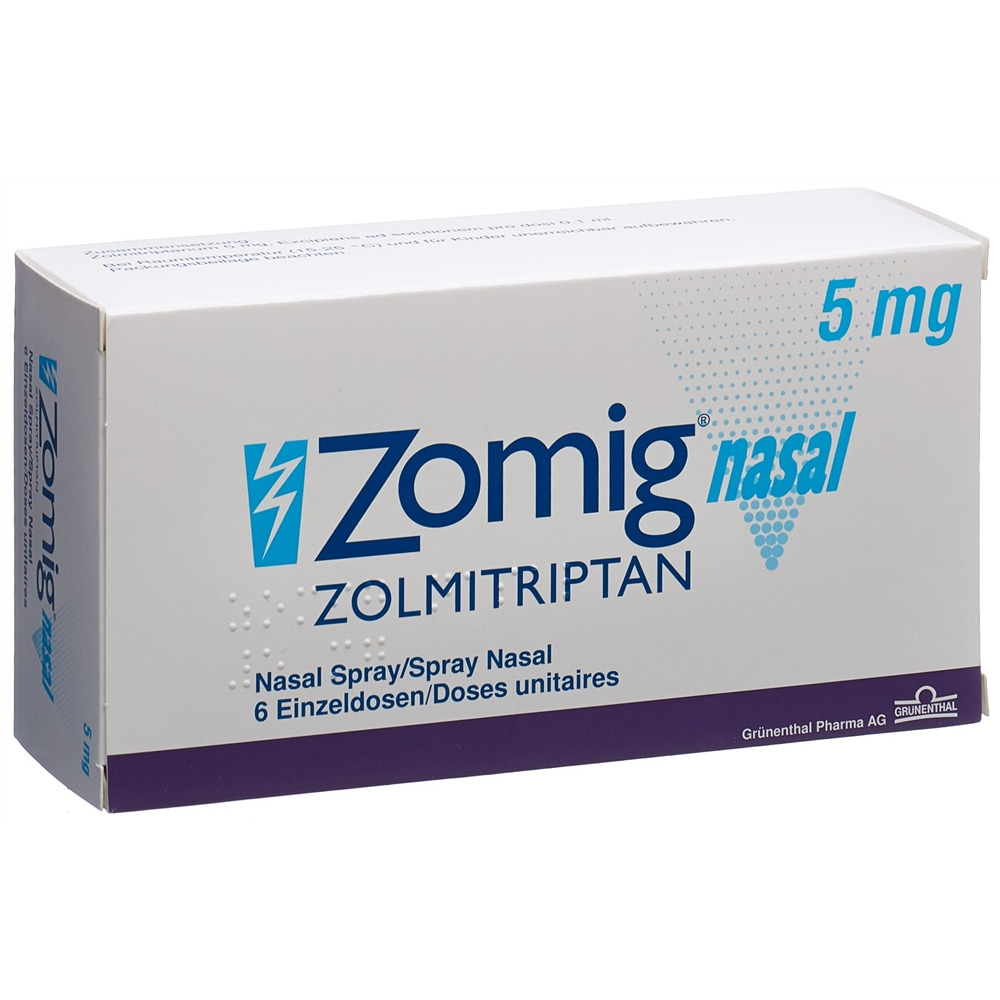 ZOMIG nasal spray nasal 5 mg monodos 6 pce