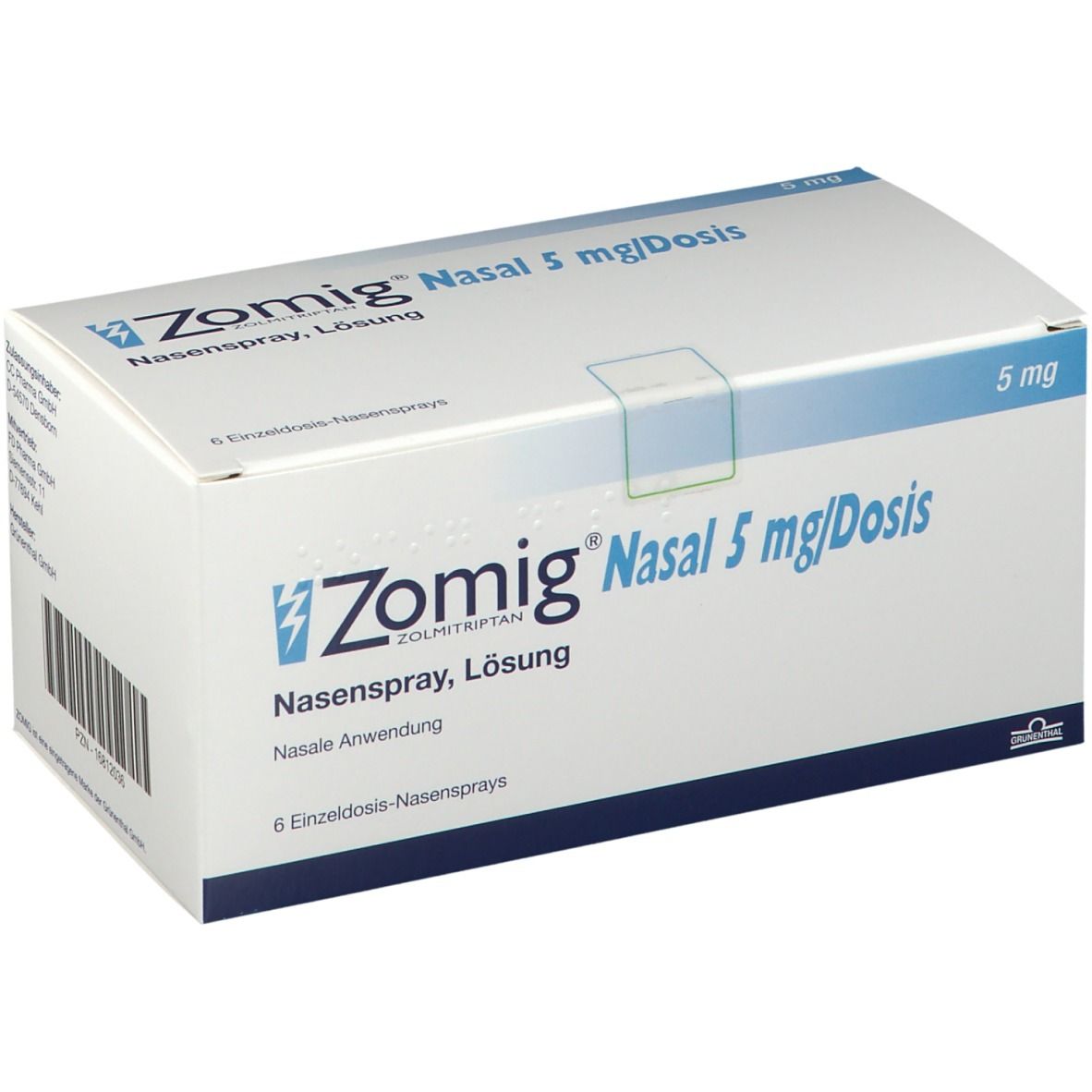 ZOMIG nasal spray nasal 5 mg monodos 6 pce