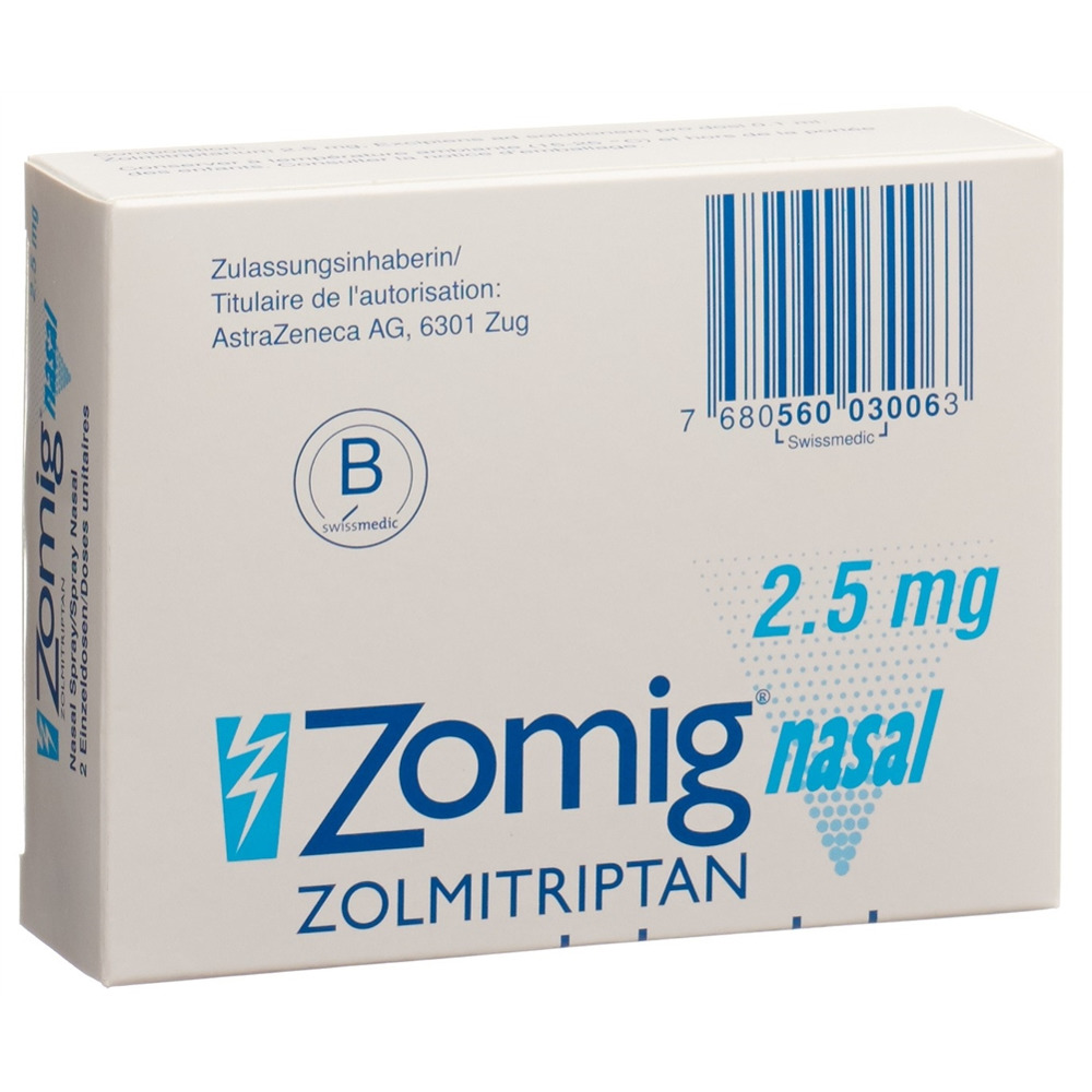 Zomig nasal 2.5 mg, Nasenspray