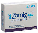 ZOMIG nasal spray nasal 2.5 mg monodos 2 pce
