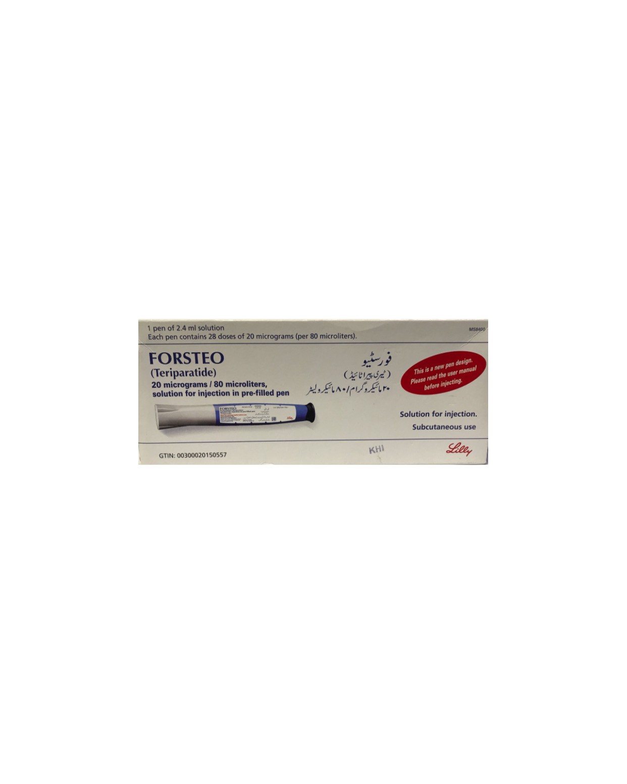 FORSTEO cartouche (stylo prérempli) sol inj 2.4 ml
