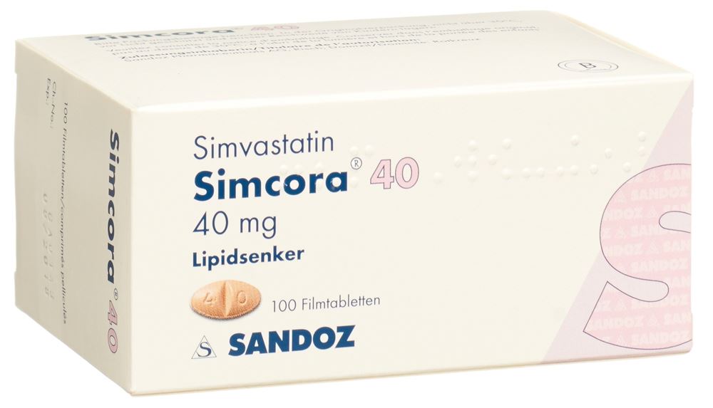 SIMCORA cpr pell 40 mg 100 pce