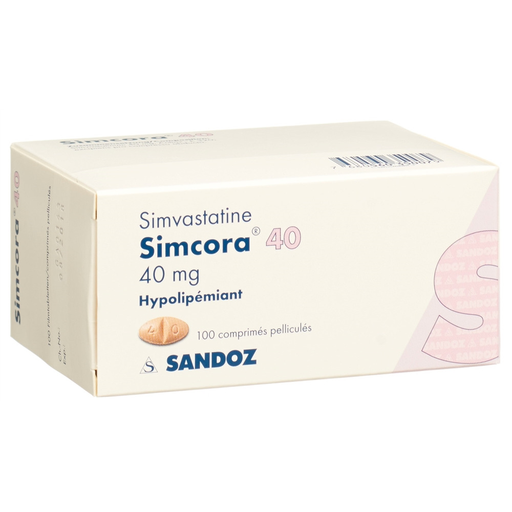 SIMCORA cpr pell 40 mg 100 pce