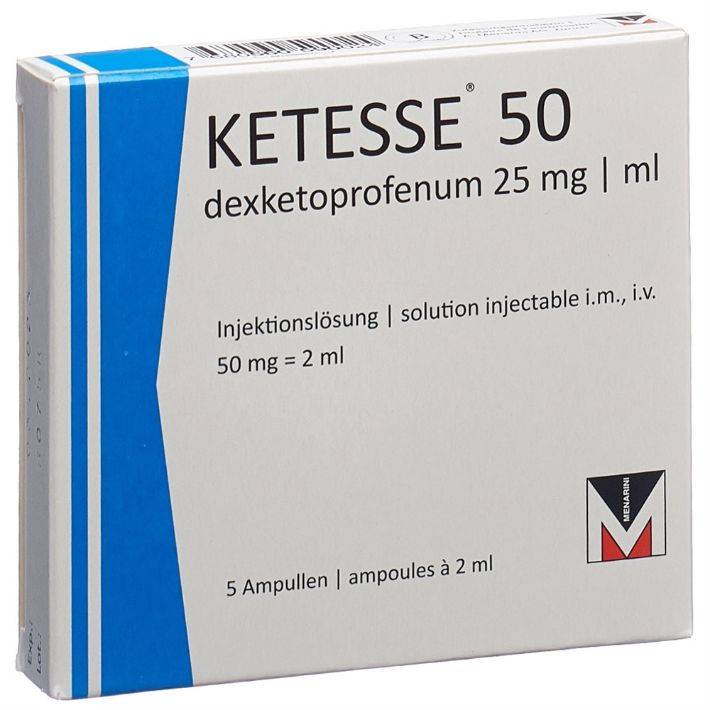 KETESSE sol inj 50 mg/2ml 5 amp 2 ml