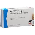 KETESSE sol inj 50 mg/2ml 20 amp 2 ml