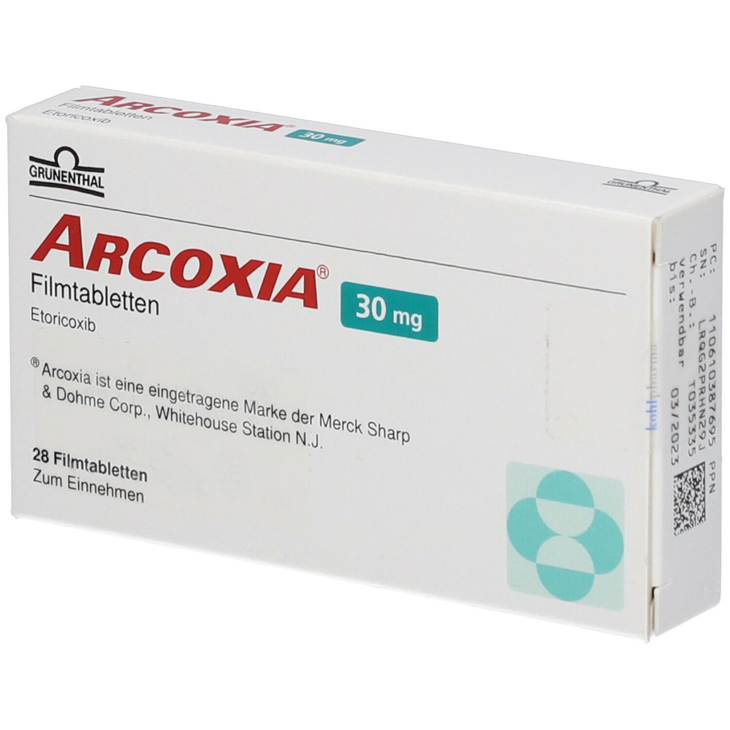 ARCOXIA cpr pell 30 mg 28 pce