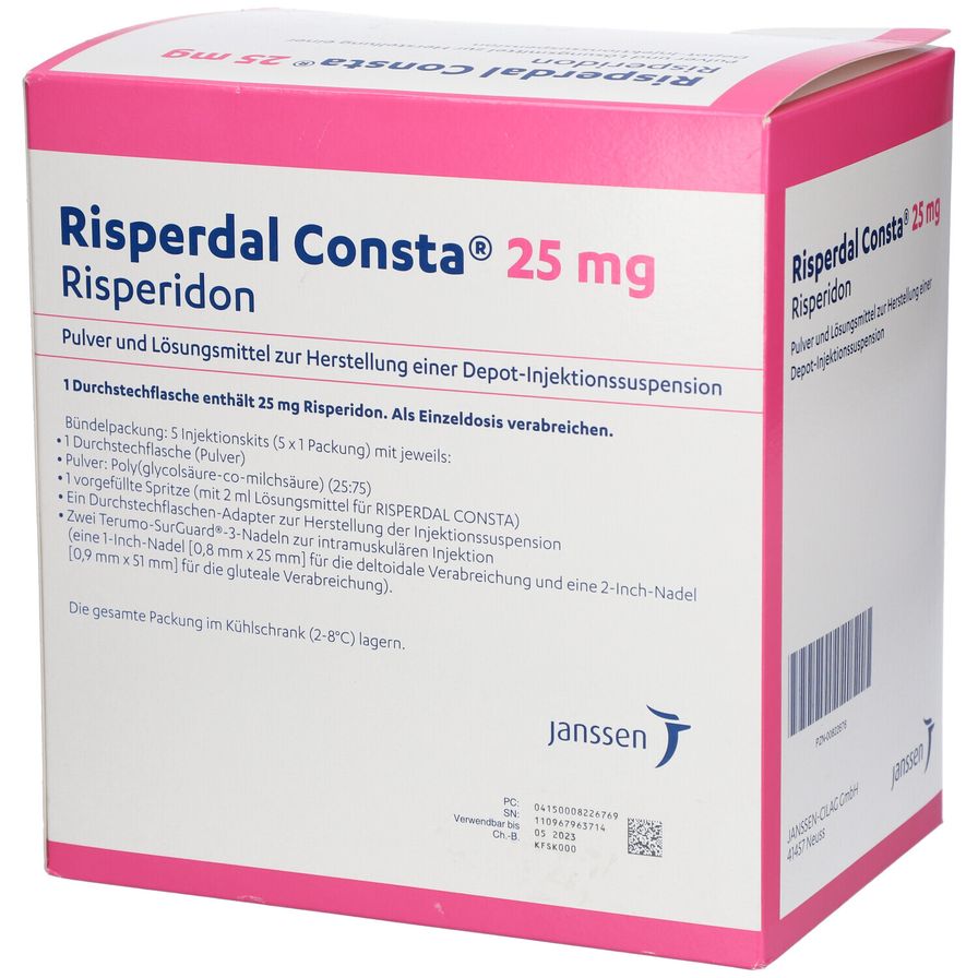 RISPERDAL CONSTA subst sèche 25 mg c sol kit inj
