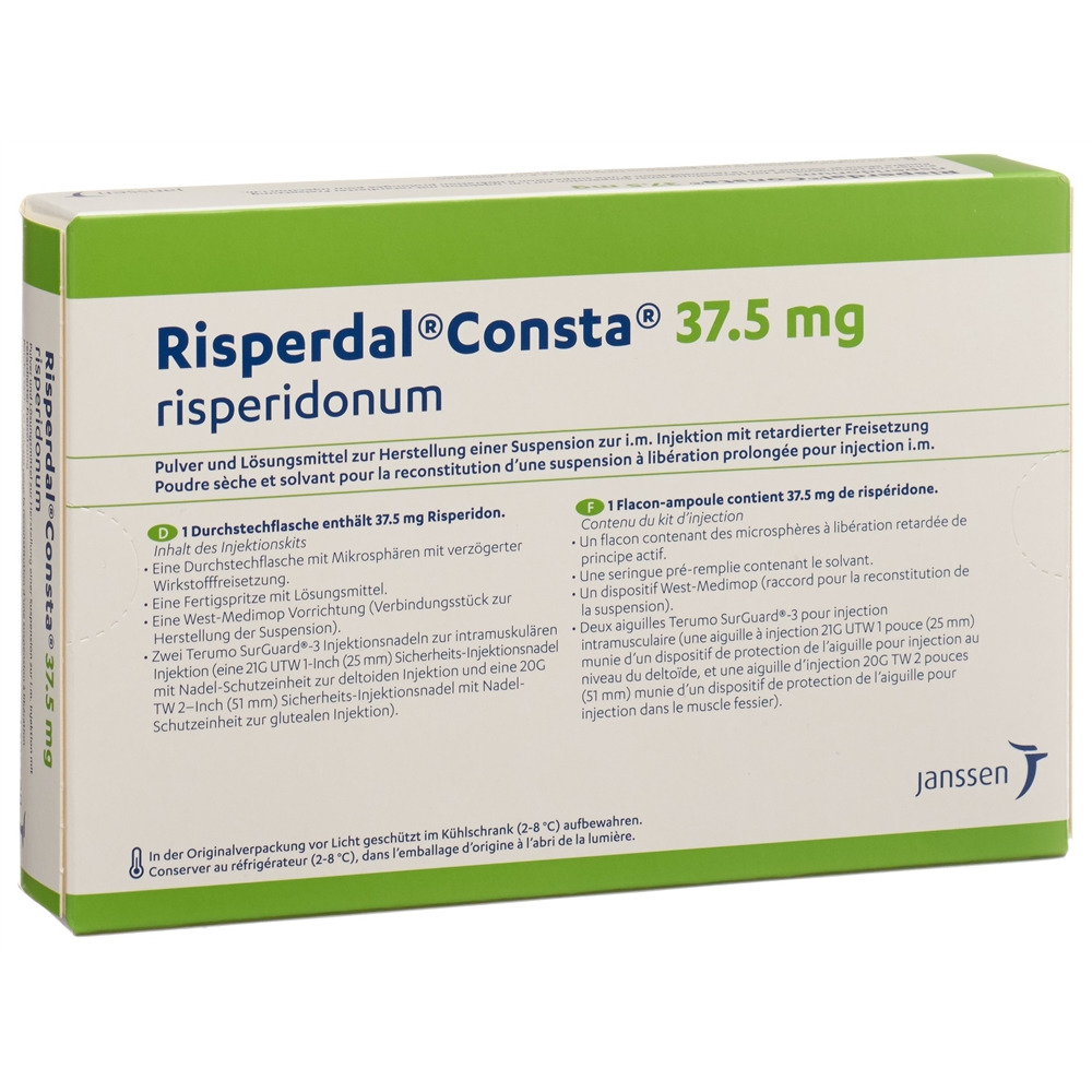 RISPERDAL CONSTA subst sèche 37.5 mg c sol kit inj