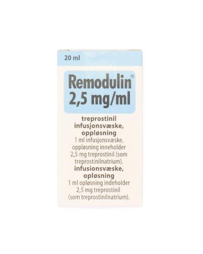 REMODULIN sol perf 2.5 mg/ml flac 20 ml